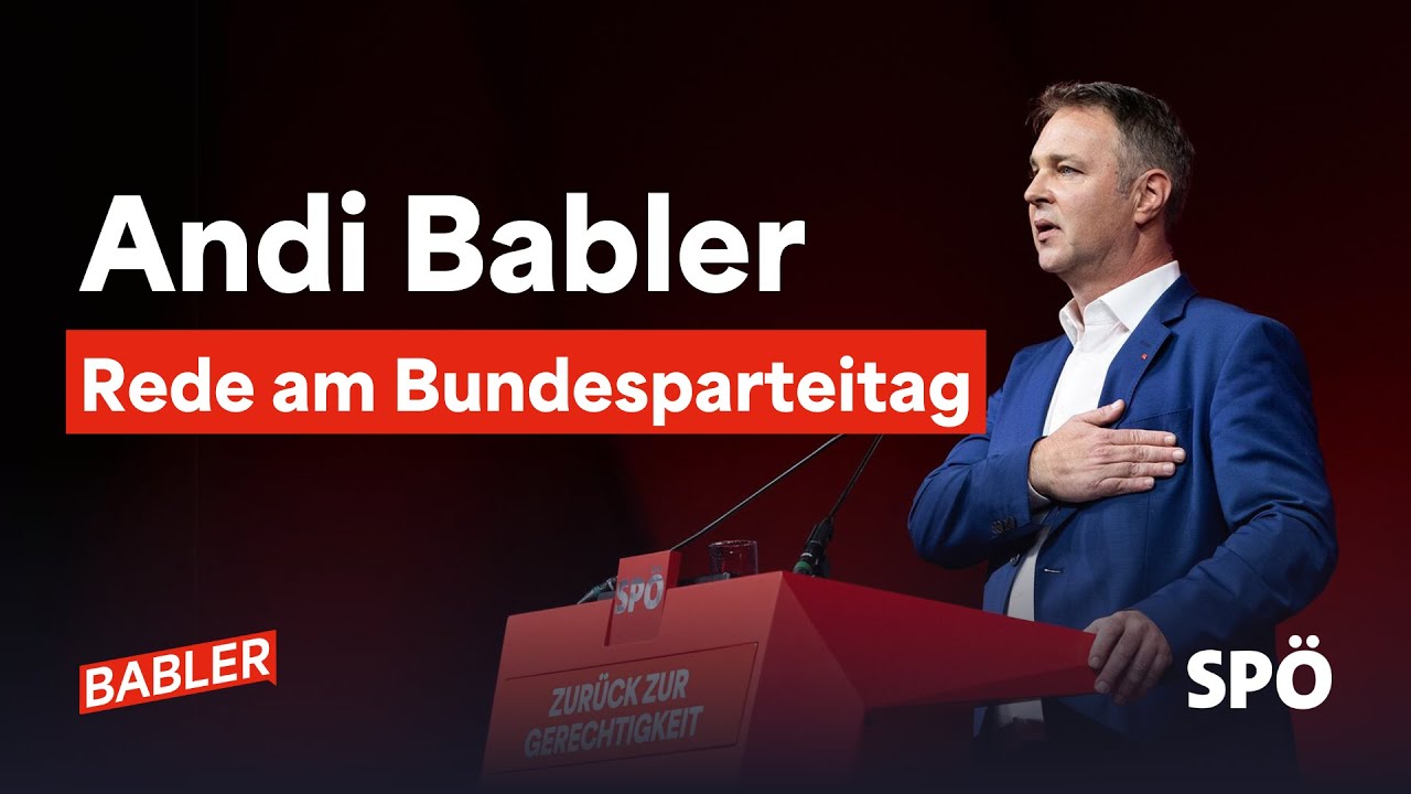 Video und Text: Andi Bablers mitreißende Rede beim Parteitag 2023